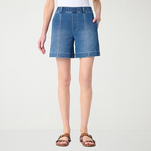 Gloria Vanderbilt Women’s Knitololgy Seamed Short, Medium, Blue Gloria Vanderbilt Women’s Knitololgy Seamed Short, Medium, Blue