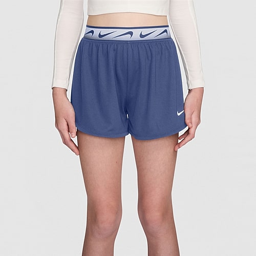 Nike Dri-Fit Dash Big Kid Girls High Rise Running Short, Small, Blue Nike Dri-Fit Dash Big Kid Girls High Rise Running Short, Small, Blue