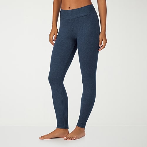 Cuddl Duds Ultra Cozy Thermal Legging, Large, Blue