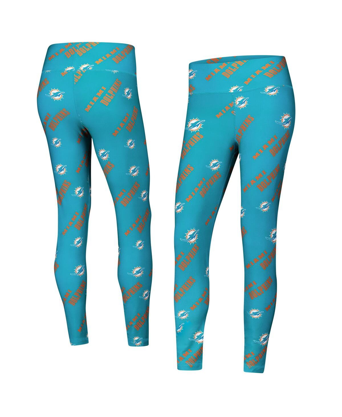 Concepts Sport Women’s Aqua Miami Dolphins Breakthrough Allover Print Knit Sleep Leggings – Aqua Concepts Sport Women’s Aqua Miami Dolphins Breakthrough Allover Print Knit Sleep Leggings – Aqua