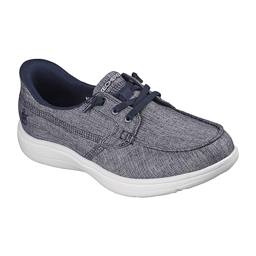 Skechers On The Go Flex Radiant Oceana Womens Boat Shoes, 7 Medium, Blue