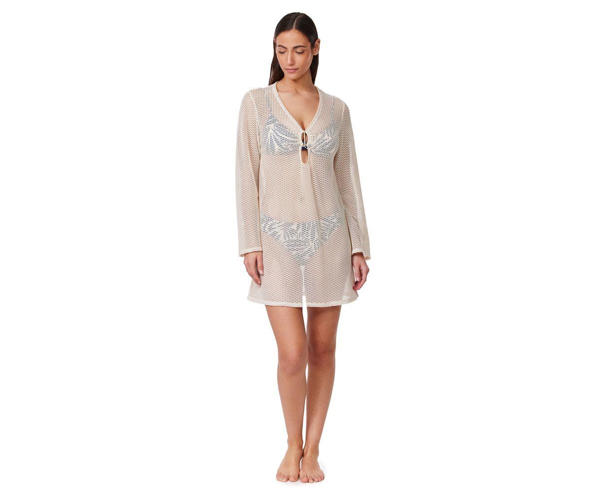 Profile by Gottex Women’s Plantopia Crochet Mini Dress Cover-Up – Cream Profile by Gottex Women’s Plantopia Crochet Mini Dress Cover-Up – Cream