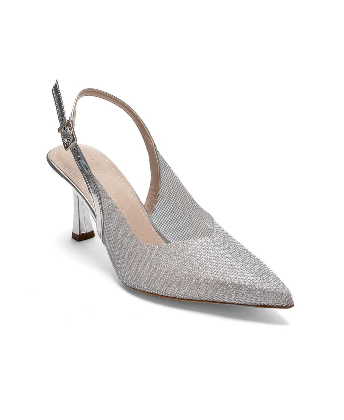 Prologue Shoes Dorata Embellished Stiletto Pump – Silver