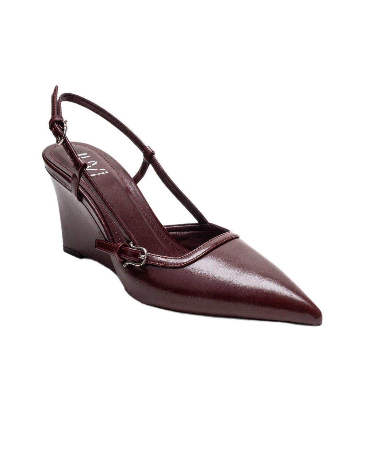 Prologue Shoes Women’s Celia Pointed Toe Wedge Pump – Burgundy Prologue Shoes Women’s Celia Pointed Toe Wedge Pump – Burgundy