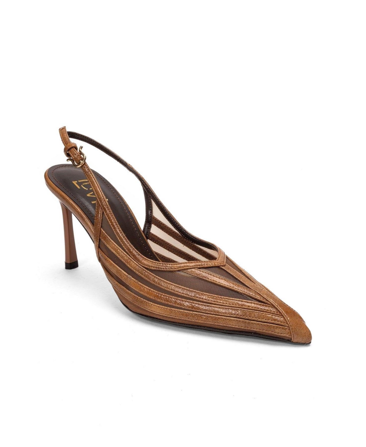 Prologue Shoes Women’s Eleana Slingback Mesh Stiletto Pump – Cognac Prologue Shoes Women’s Eleana Slingback Mesh Stiletto Pump – Cognac