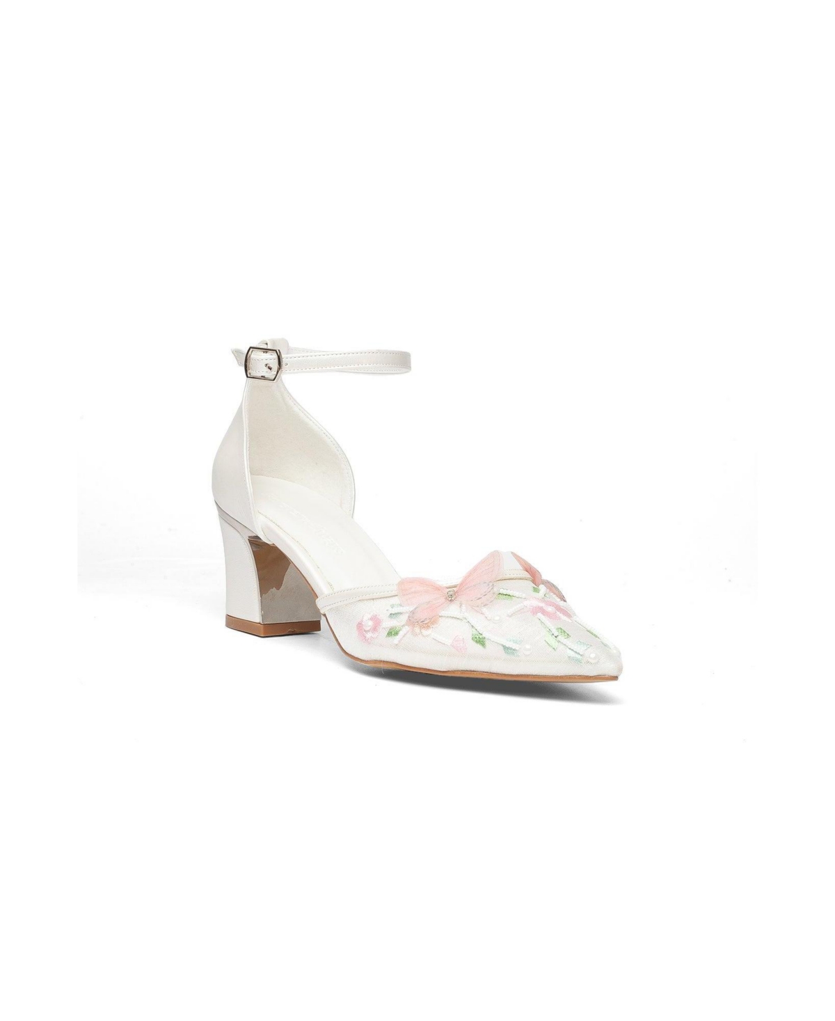 Prologue Shoes Women’s Iry Block Heel Bridal Pointed Toe Pump – Ivory Prologue Shoes Women’s Iry Block Heel Bridal Pointed Toe Pump – Ivory
