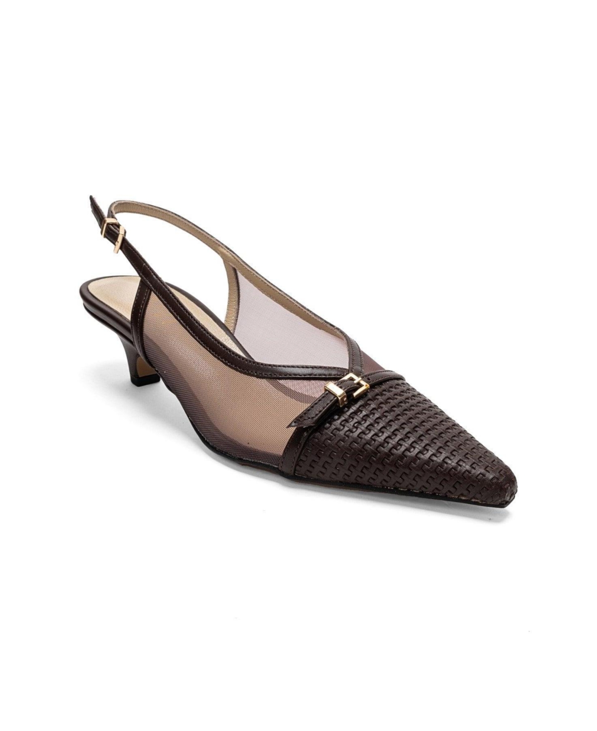 Prologue Shoes Women’s Laviera Mesh Slingback Pump – Brown Prologue Shoes Women’s Laviera Mesh Slingback Pump – Brown