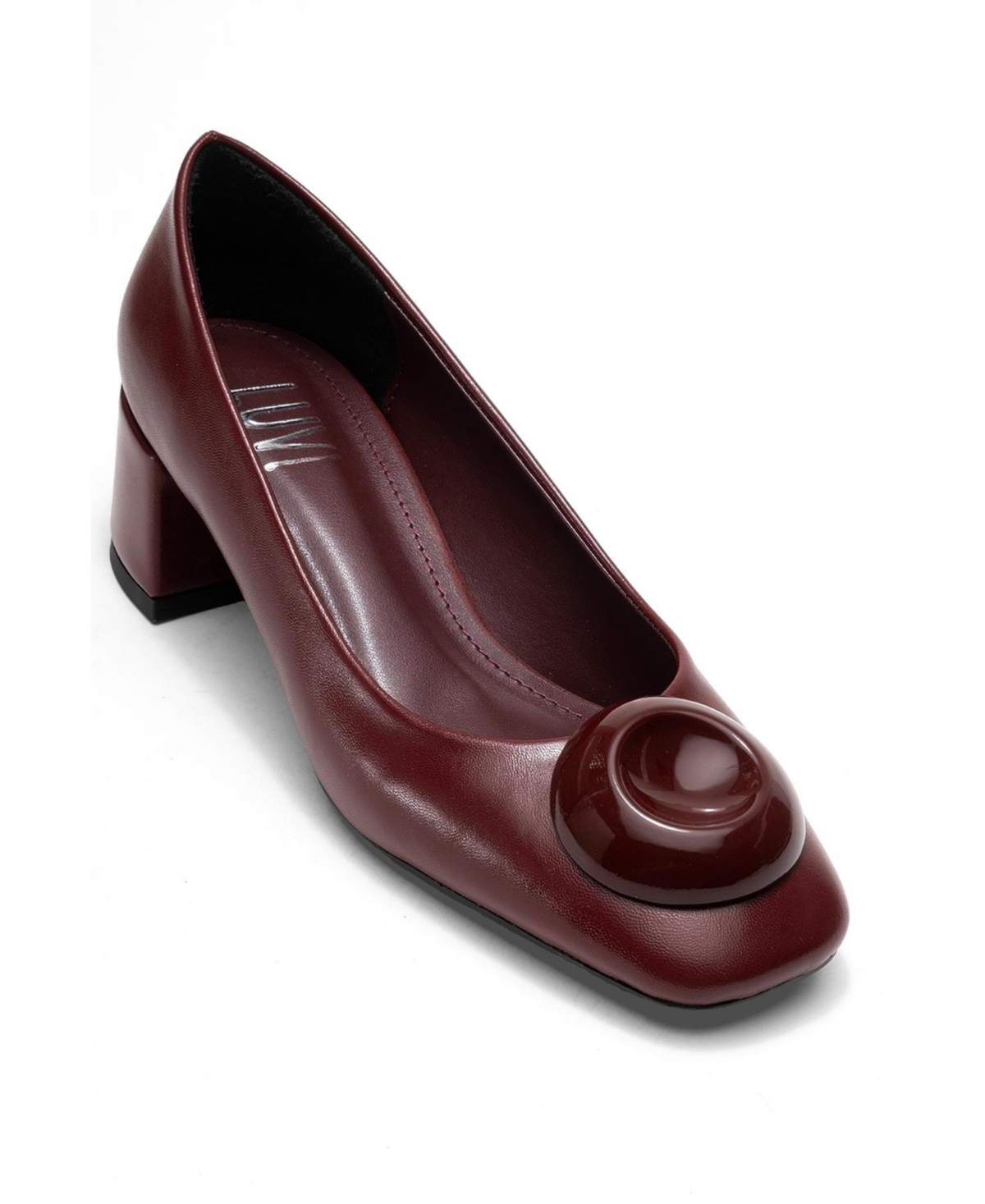 Prologue Shoes Women’s Mila Buckle Square Toe Block Heel Pump – Burgundy Prologue Shoes Women’s Mila Buckle Square Toe Block Heel Pump – Burgundy