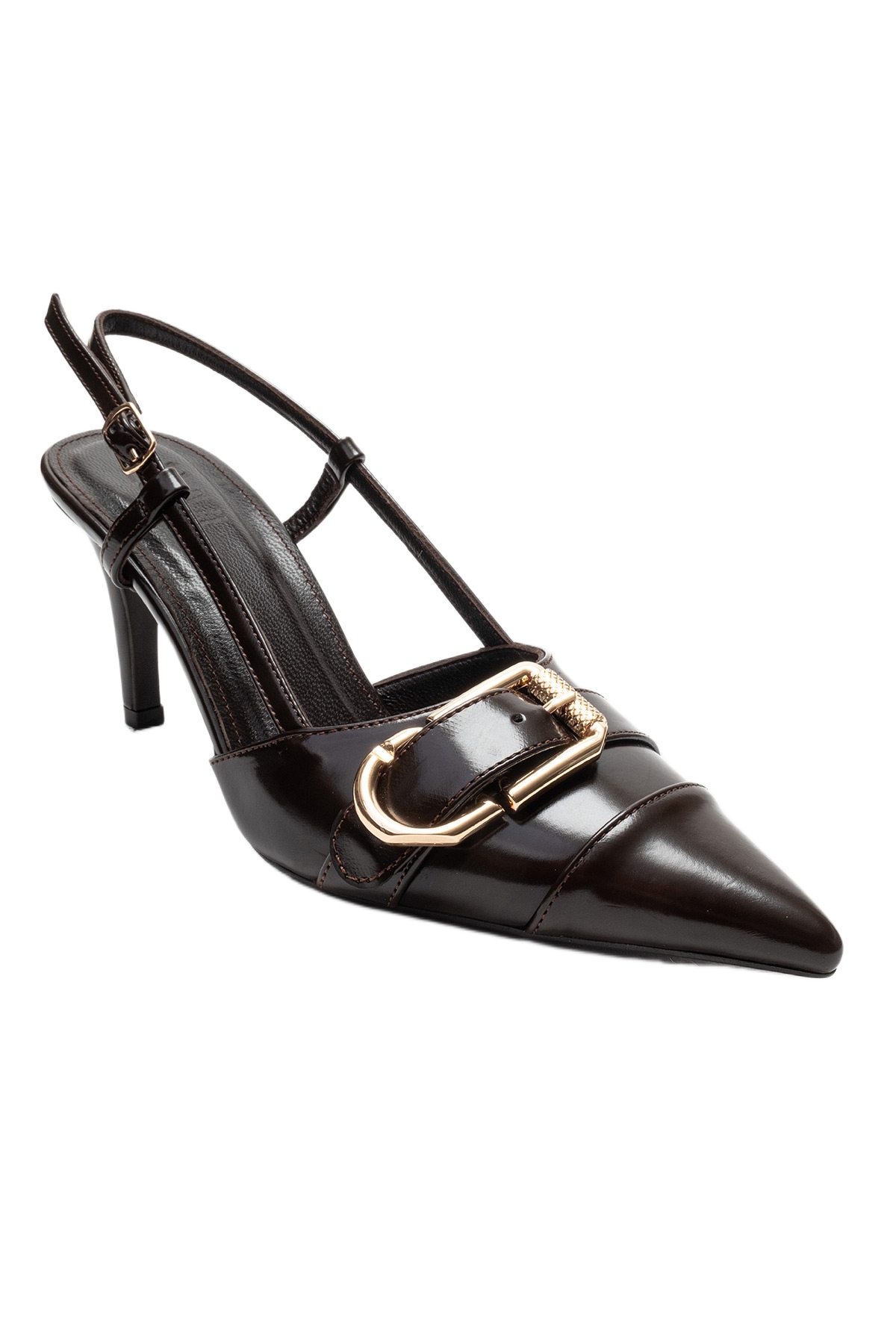 Prologue Shoes Women’s Noen Buckle Pointed Toe Stiletto Pump – Brown Prologue Shoes Women’s Noen Buckle Pointed Toe Stiletto Pump – Brown