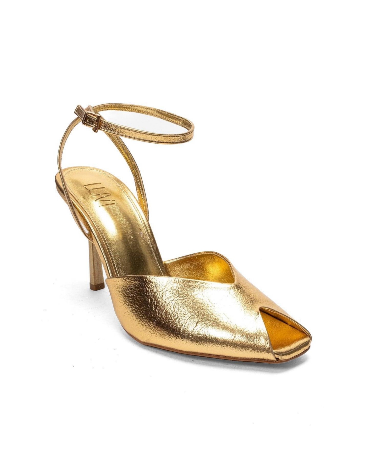Prologue Shoes Women’s Slate Ankle Strap Stiletto Pump – Gold Prologue Shoes Women’s Slate Ankle Strap Stiletto Pump – Gold