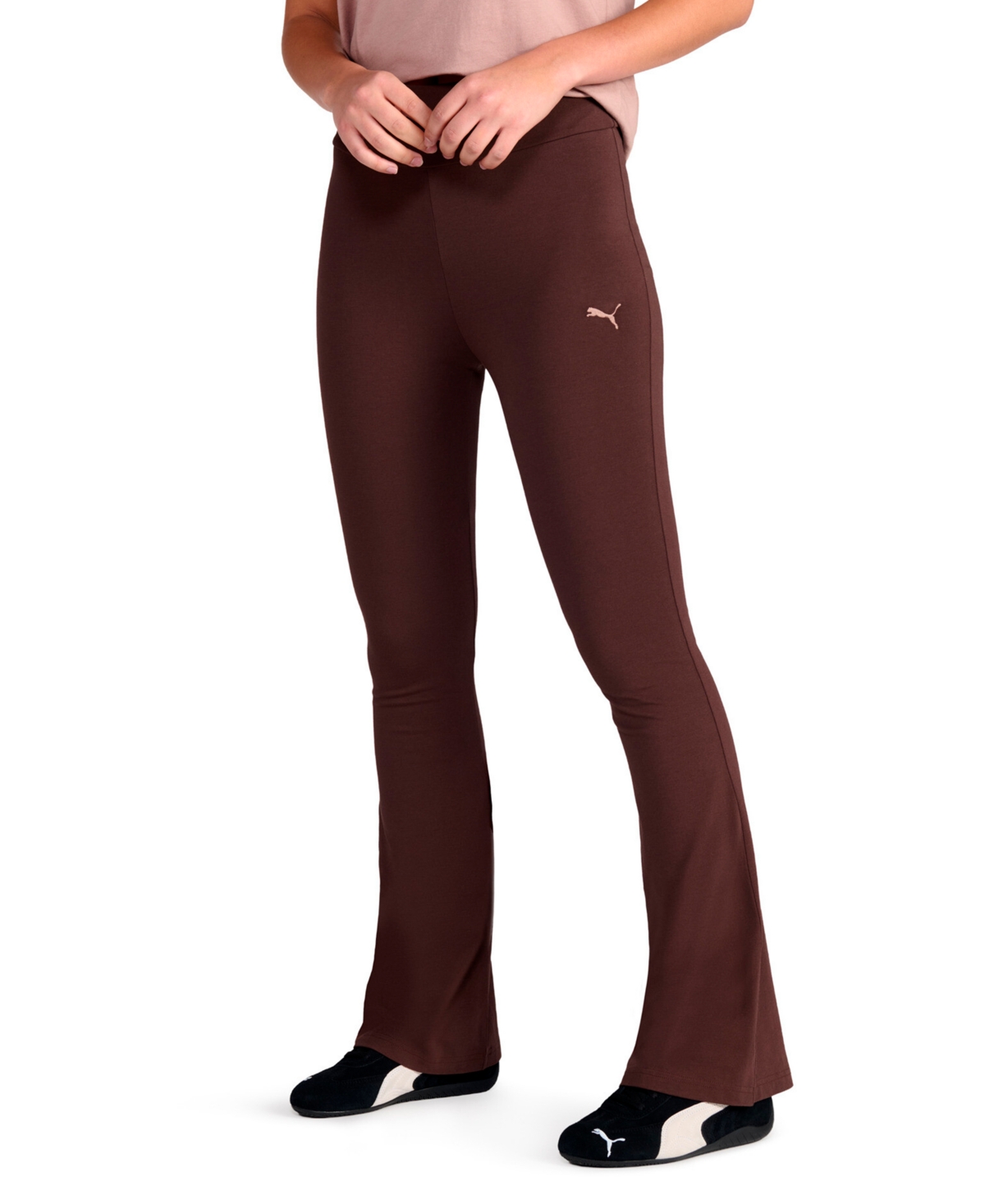 Puma Women’s Essential High-Waist Flare-Leg Leggings – Chocolate Brown Puma Women’s Essential High-Waist Flare-Leg Leggings – Chocolate Brown