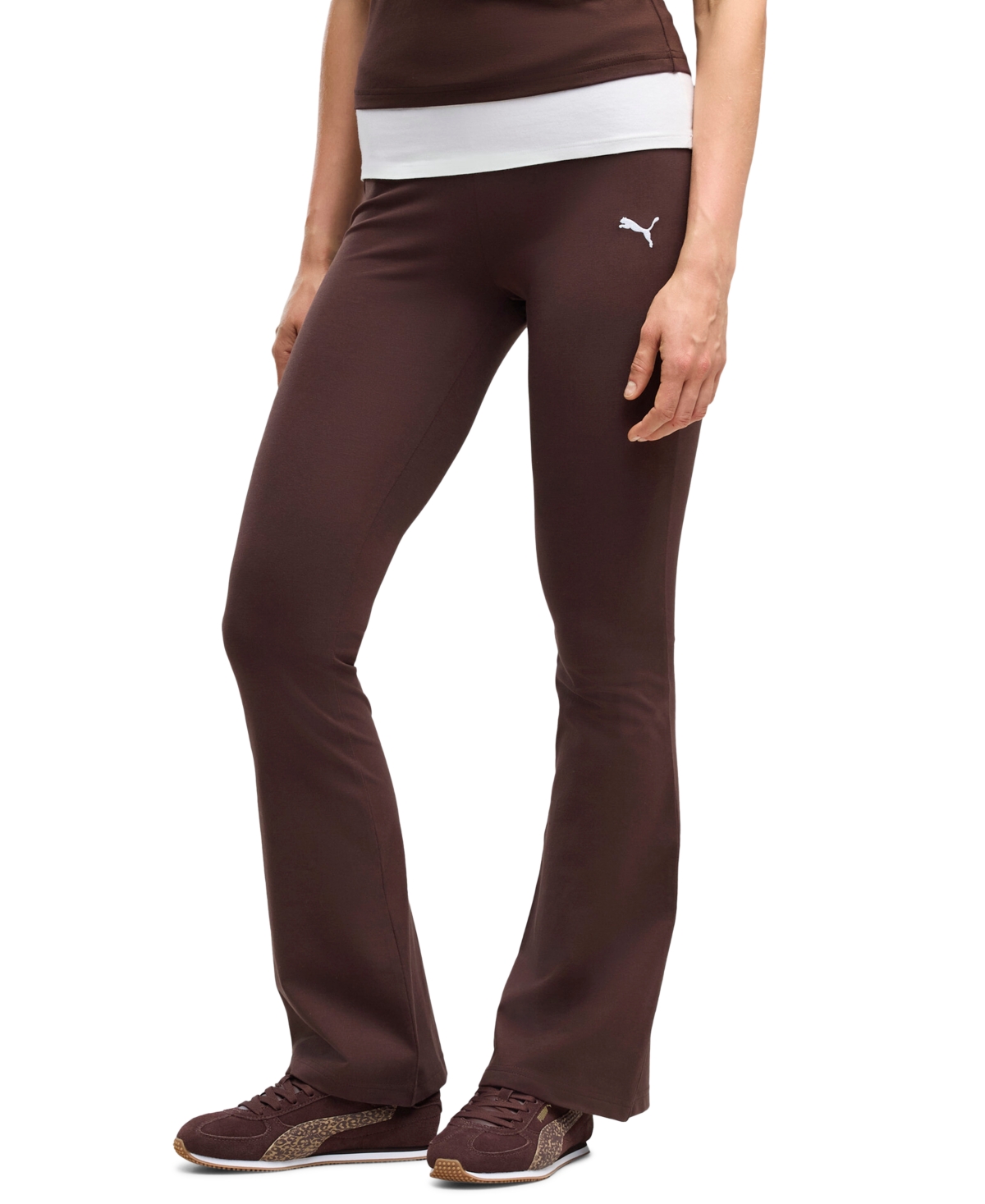 Puma Women’s Essential High-Waist Flare-Leg Leggings – Chocolate Fondue