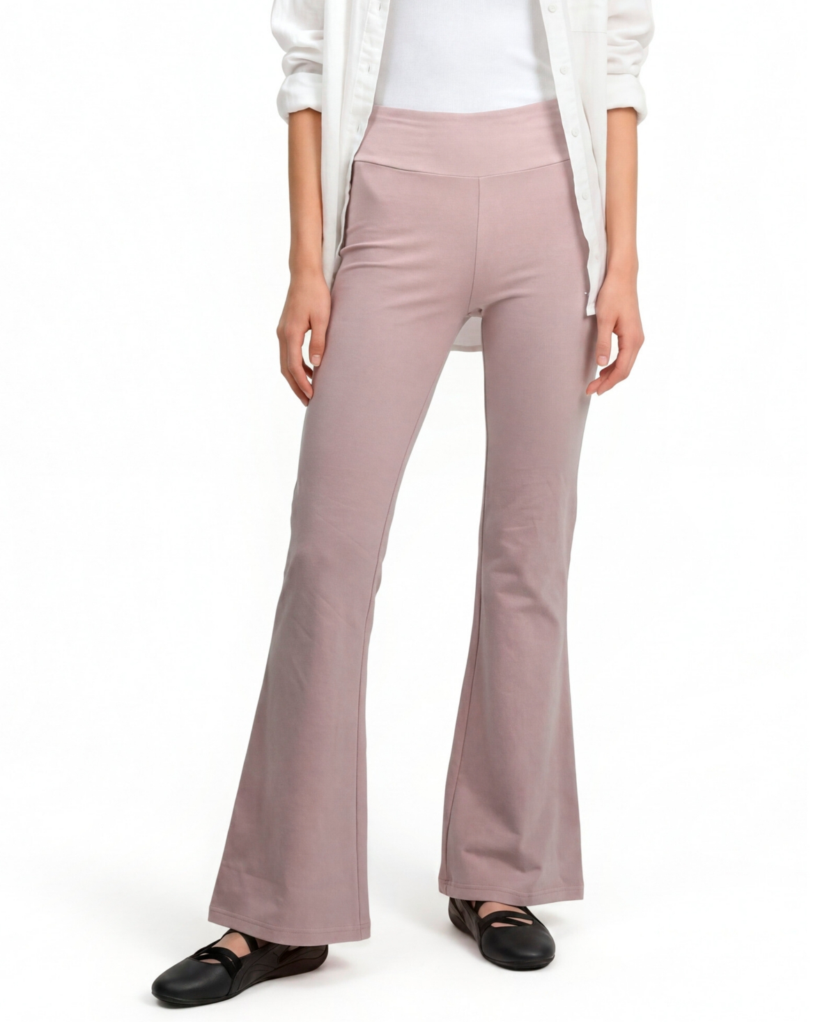 Puma Women’s Essential High-Waist Flare-Leg Leggings – Misty Pink