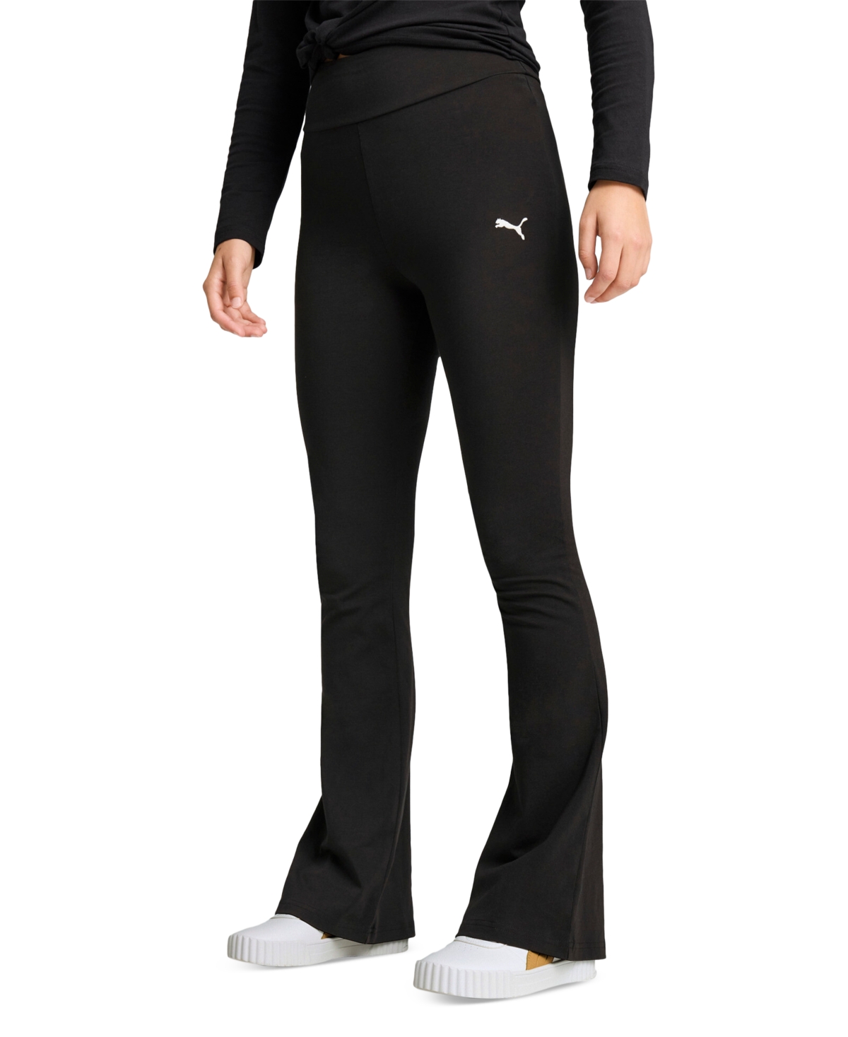 Puma Women’s Essential High-Waist Flare-Leg Leggings – Puma Black Puma Women’s Essential High-Waist Flare-Leg Leggings – Puma Black