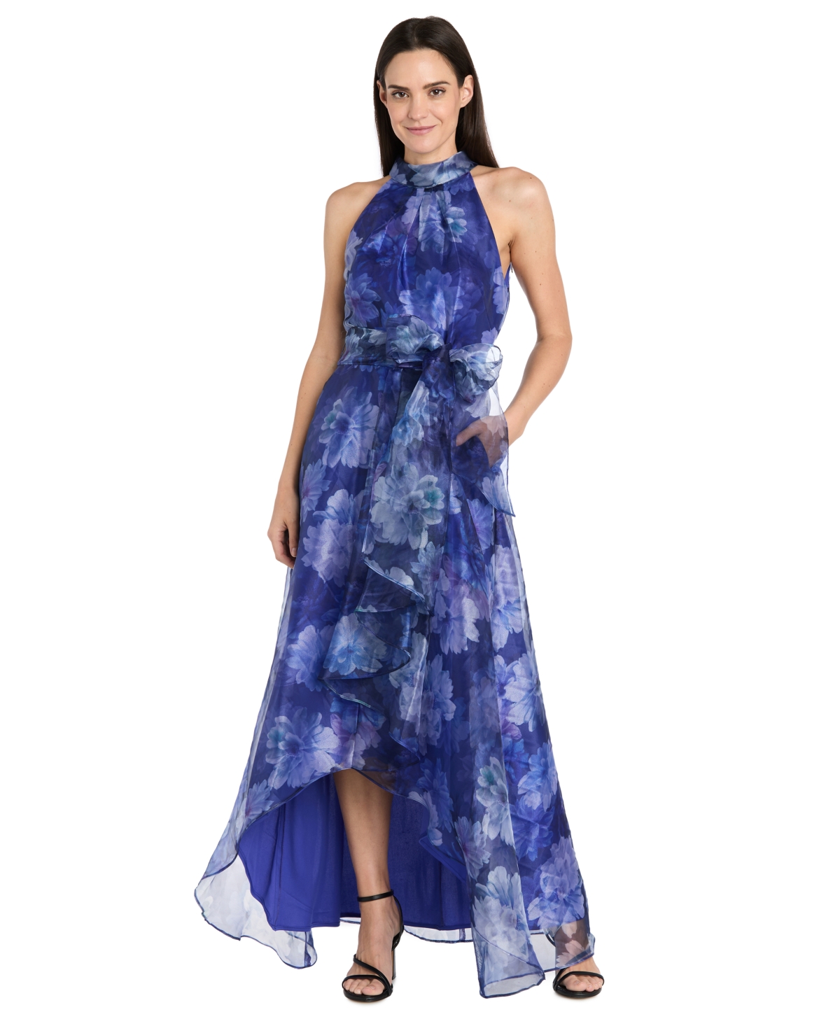 R & M Richards 3-Pc. Glitter-Embellished Pantsuit – Ultra Blue R & M Richards 3-Pc. Glitter-Embellished Pantsuit – Ultra Blue