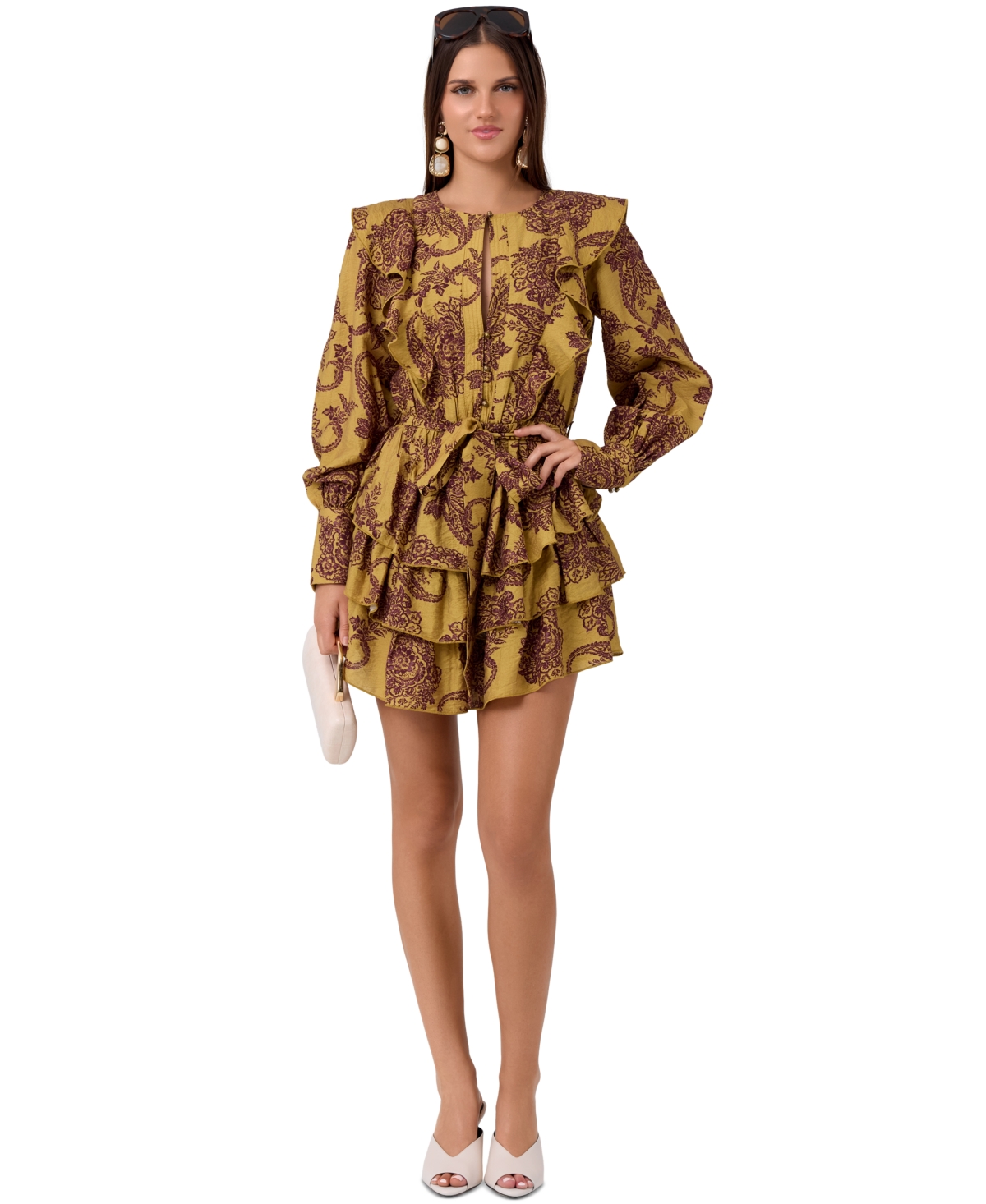 Rachel Rachel Roy Women’s Mini Dress – Ecru Olive