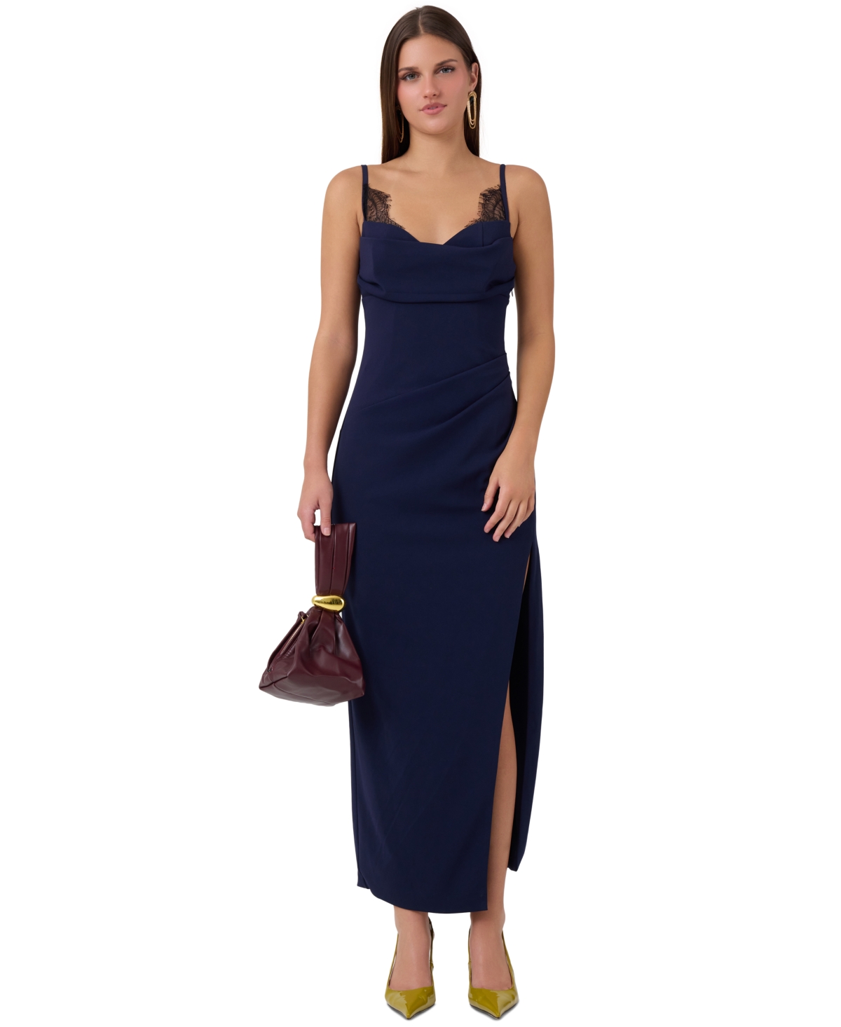 Rachel Rachel Roy Women’s V-Neck Dress – Deep Indigo Rachel Rachel Roy Women’s V-Neck Dress – Deep Indigo