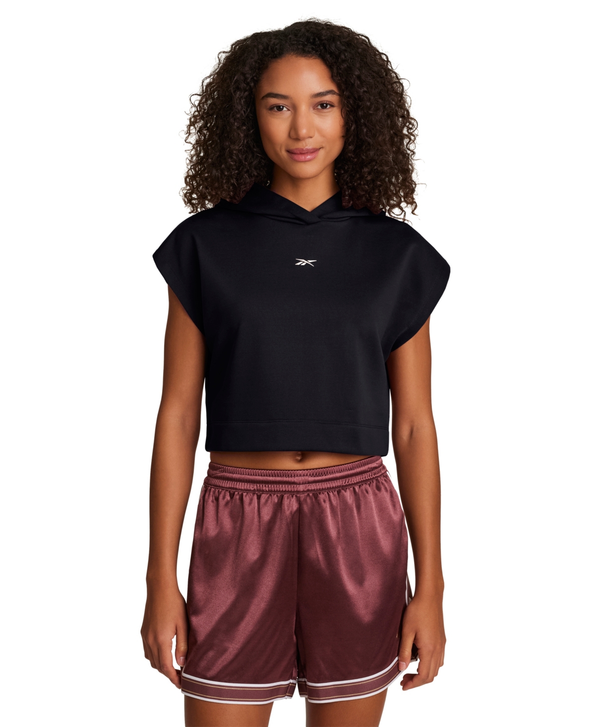 Reebok Women’s Basketball Stitch Pull-On Hoodie – Black