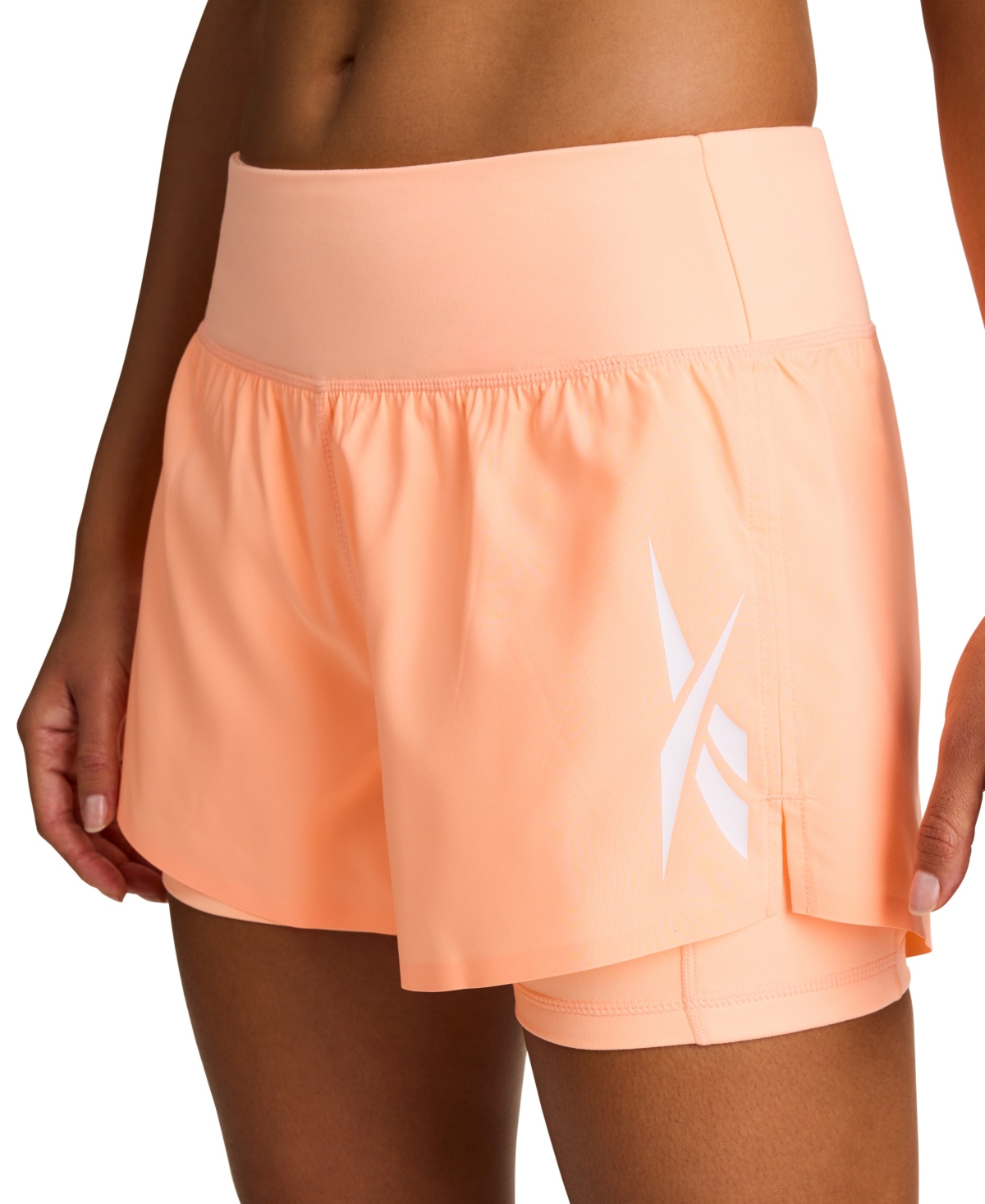 Reebok Women’s Interlock Pull-On Running Shorts – Future Peach Reebok Women’s Interlock Pull-On Running Shorts – Future Peach