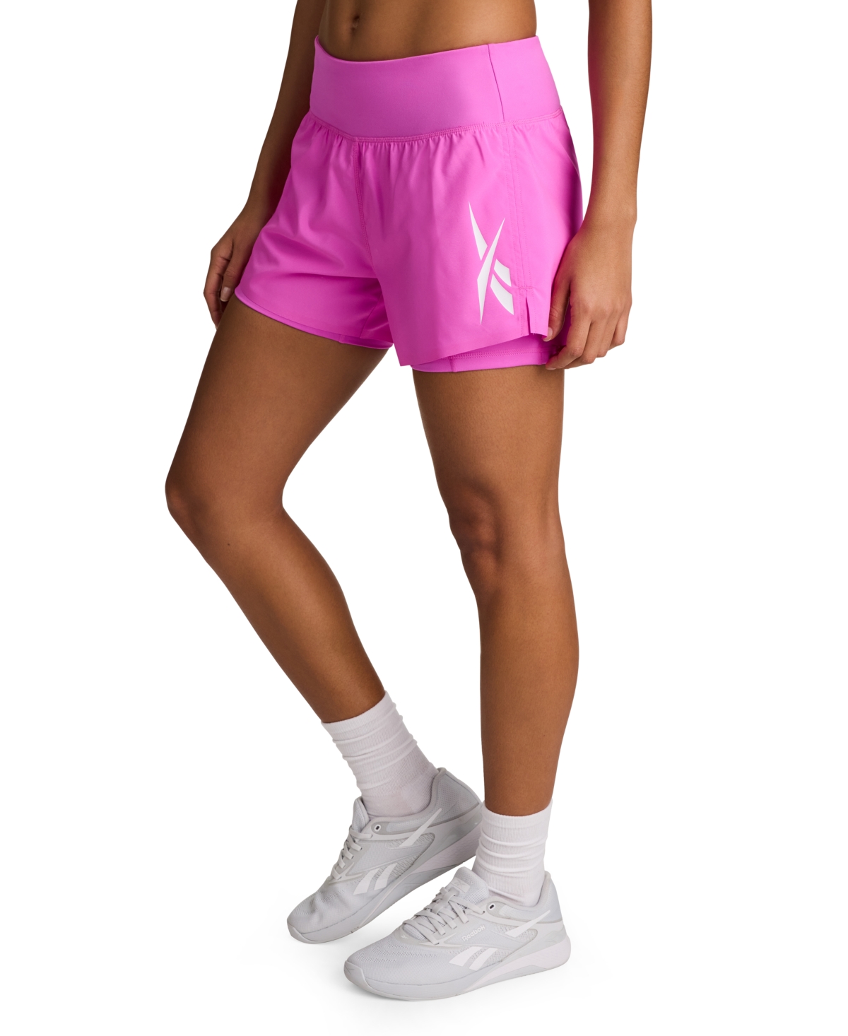 Reebok Women’s Interlock Pull-On Running Shorts – Virtual Pink Reebok Women’s Interlock Pull-On Running Shorts – Virtual Pink