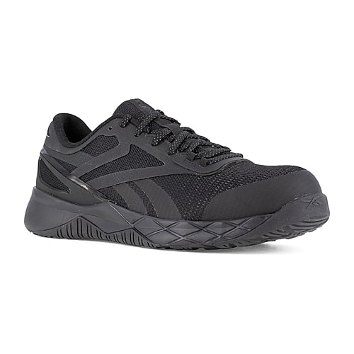 Reebok Work Rb331 Womens Round Composite Toe Work Shoes, 6 1/2 Wide, Black
