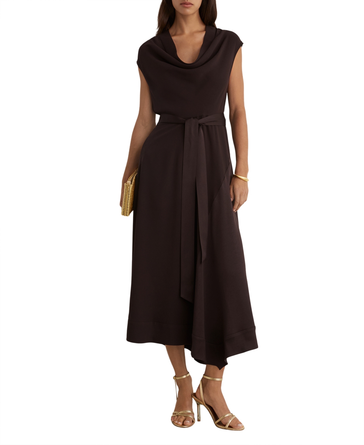 Reiss Women’s Justine Cowl-Neck Tie-Waist Handkerchief-Hem Midi Dress – Grape Burg Reiss Women’s Justine Cowl-Neck Tie-Waist Handkerchief-Hem Midi Dress – Grape Burg