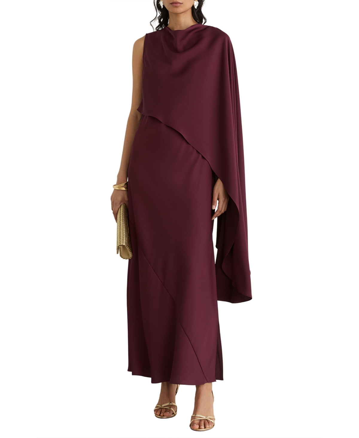 Reiss Women’s Winnie Asymmetric Maxi Dress – Berry Red Reiss Women’s Winnie Asymmetric Maxi Dress – Berry Red
