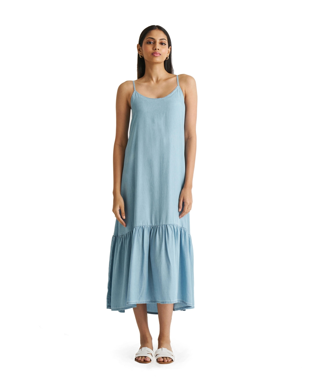 Reistor Women’s Flowy Maxi Dress – Ocean blue