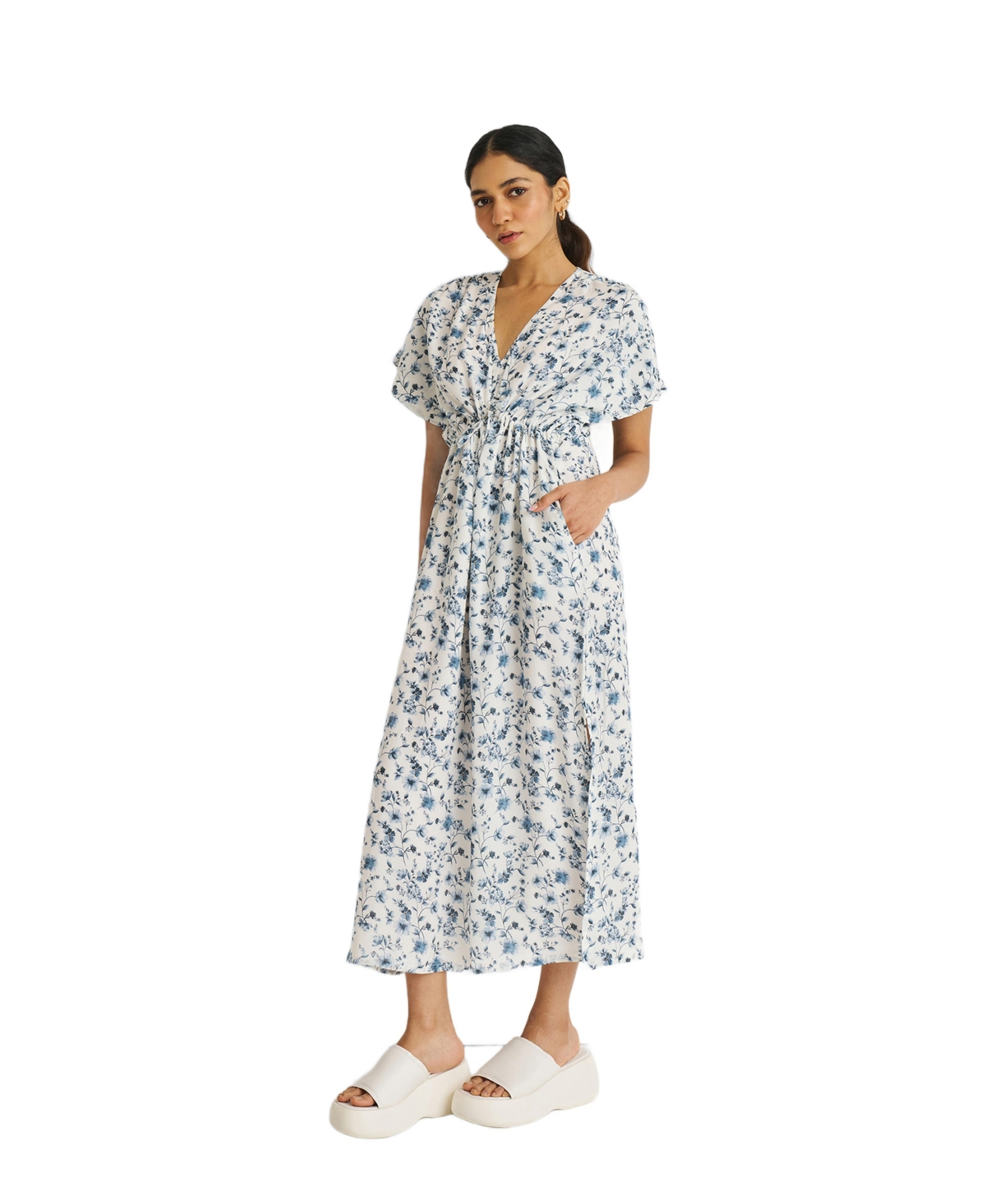 Reistor Women’s Gathered Maxi Dress – F5 / wisteria whimsy Reistor Women’s Gathered Maxi Dress – F5 / wisteria whimsy
