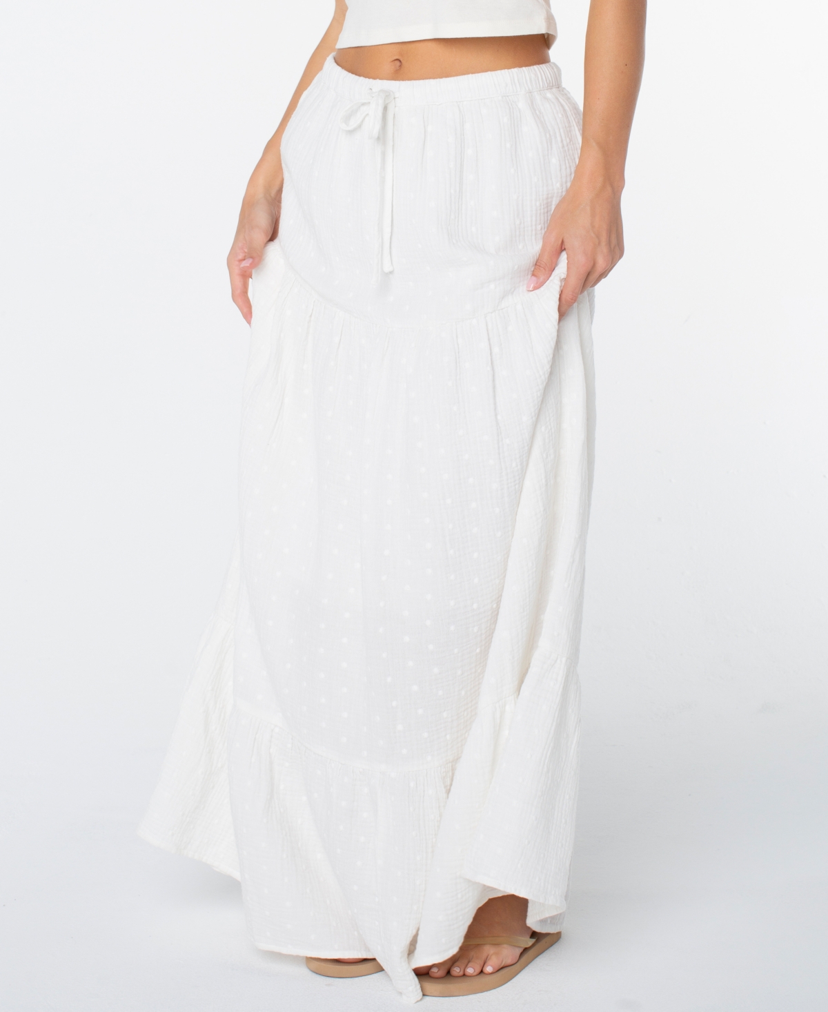 Roxy Women’s Side Street Tiered Maxi Skirt – Cloud Dancer Roxy Women’s Side Street Tiered Maxi Skirt – Cloud Dancer