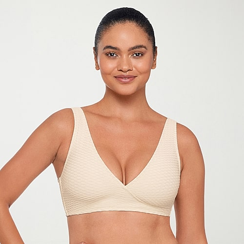S3 Swim Womens Bralette Bikini Swimsuit Top, Small, White S3 Swim Womens Bralette Bikini Swimsuit Top, Small, White