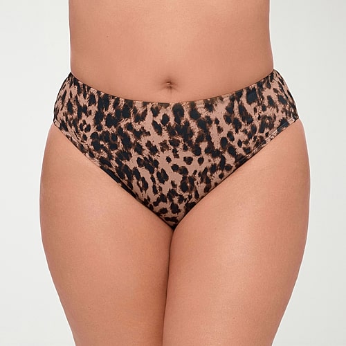 S3 Swim Womens Lined Animal Moderate Coverage Bikini Swimsuit Bottom, Medium, Brown S3 Swim Womens Lined Animal Moderate Coverage Bikini Swimsuit Bottom, Medium, Brown