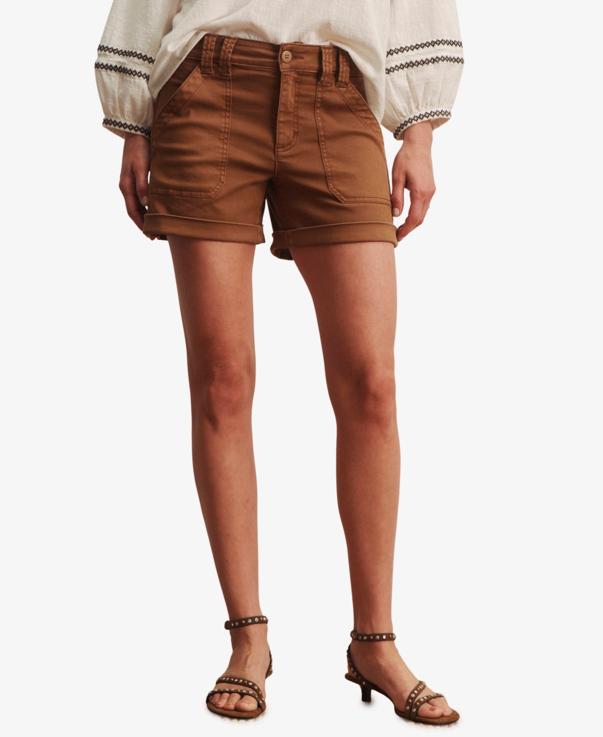 Sanctuary Women’s Wander On Cuffed Hem Shorts – Toasted Coconut Sanctuary Women’s Wander On Cuffed Hem Shorts – Toasted Coconut