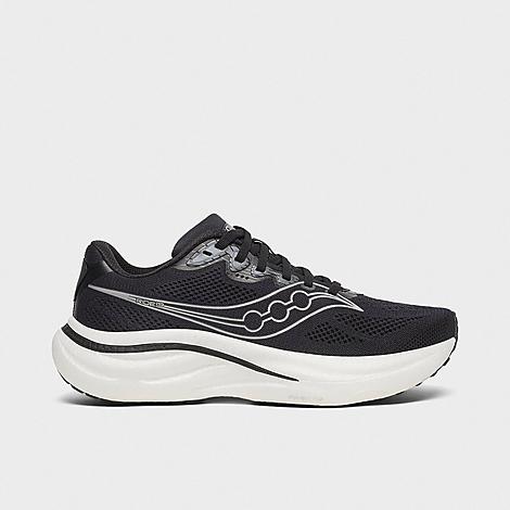 Saucony Women’s Ride 19 Running Shoes in Black/Silver Size: 5.0