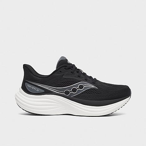 Saucony Women’s Triumph 24 Running Shoes (Wide Width) in Black/Silver Size: 5.0