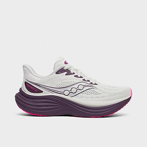 Saucony Women’s Triumph 24 Running Shoes in Quartz/Eggplant Size: 5.0