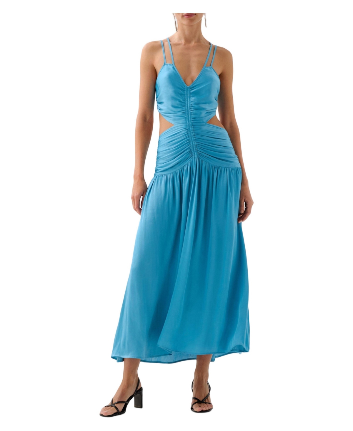 Scalpers Women’s Slip Wow Back Dress – Blue