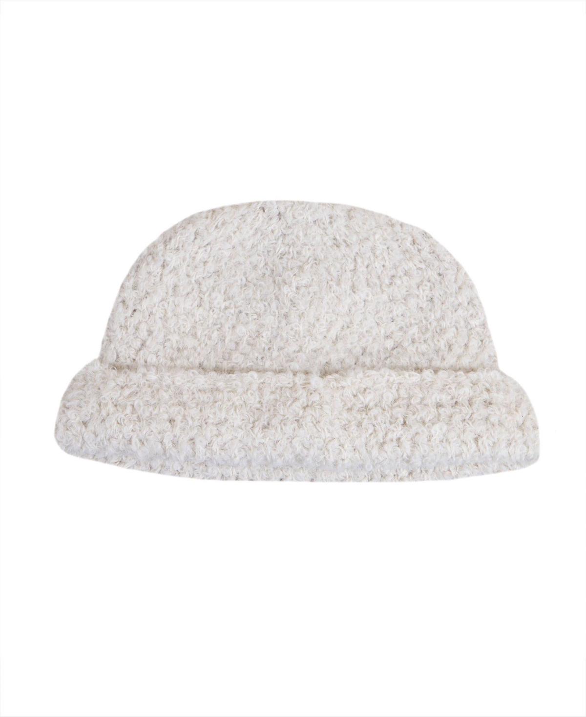 Simply Natural Women’s Boucle Alpaca Peruvian Beanie – Ivory