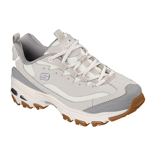 Skechers D Lites Womens Walking Shoes, 6 Medium, Gray