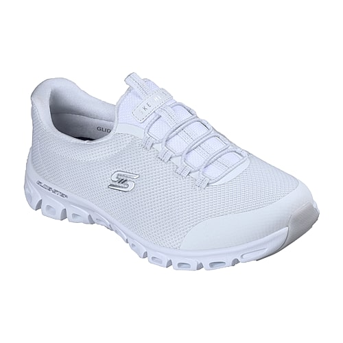 Skechers Glistened Womens Slip-On Walking Shoes, 9 1/2 Medium, White Skechers Glistened Womens Slip-On Walking Shoes, 9 1/2 Medium, White