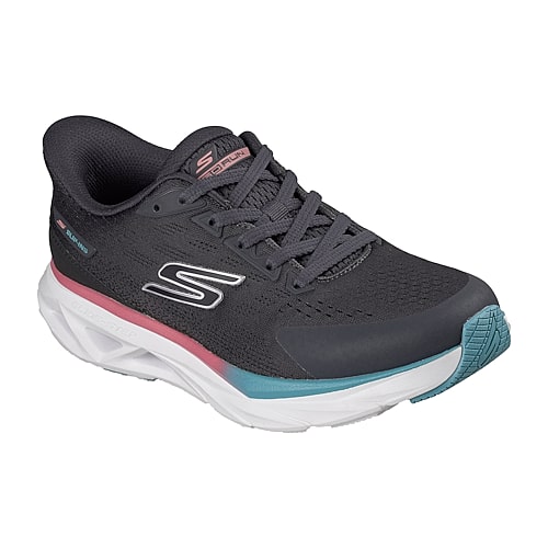 Skechers Hands Free Slip-Ins Go Run Glide-Step Vortex Womens Running Shoes, 8 Medium, Black