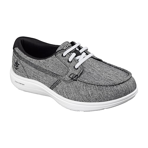 Skechers On The Go Flex Radiant Sirena Womens Boat Shoes, 9 Medium, Black