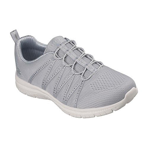 Skechers Womens Slip-On Walking Shoes, 9 Medium, Gray