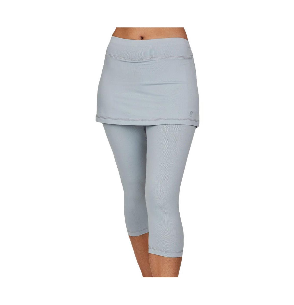 Sofibella Women’s Uv Staples Abaza 13in Tennis Skirt with Capri Leggings – Stone Sofibella Women’s Uv Staples Abaza 13in Tennis Skirt with Capri Leggings – Stone
