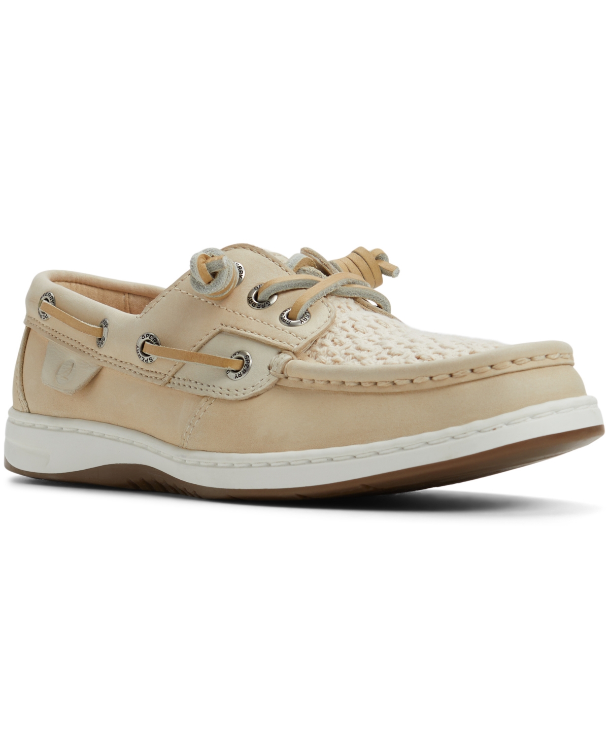 Sperry Women’s Rosefish 3-Eye Lace-Up Boat Shoes – Tan Sperry Women’s Rosefish 3-Eye Lace-Up Boat Shoes – Tan