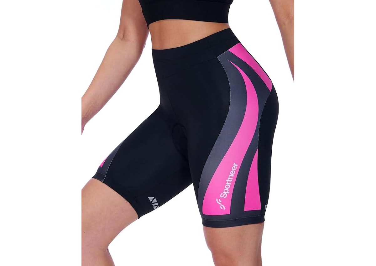 Sportneer Women Padded Bike Shorts â Large, Bicycle Cycling Shorts for Women’s Biking, 4D Gel Padding for Mountain Bike and Road Bike – Black Sportneer Women Padded Bike Shorts â Large, Bicycle Cycling Shorts for Women’s Biking, 4D Gel Padding for Mountain Bike and Road Bike – Black