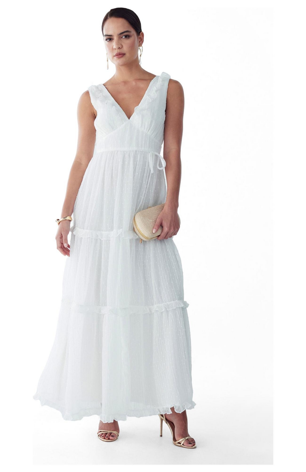 St Mrlo Women’s Denison Maxi Dress – White St Mrlo Women’s Denison Maxi Dress – White