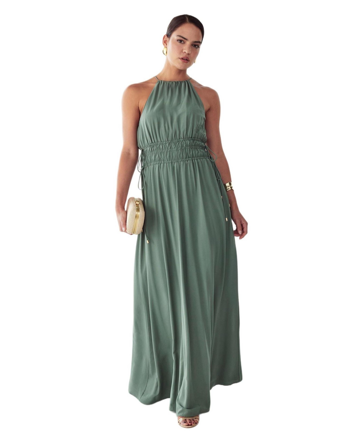 St Mrlo Women’s Elias Maxi Dress – Bay leaf St Mrlo Women’s Elias Maxi Dress – Bay leaf