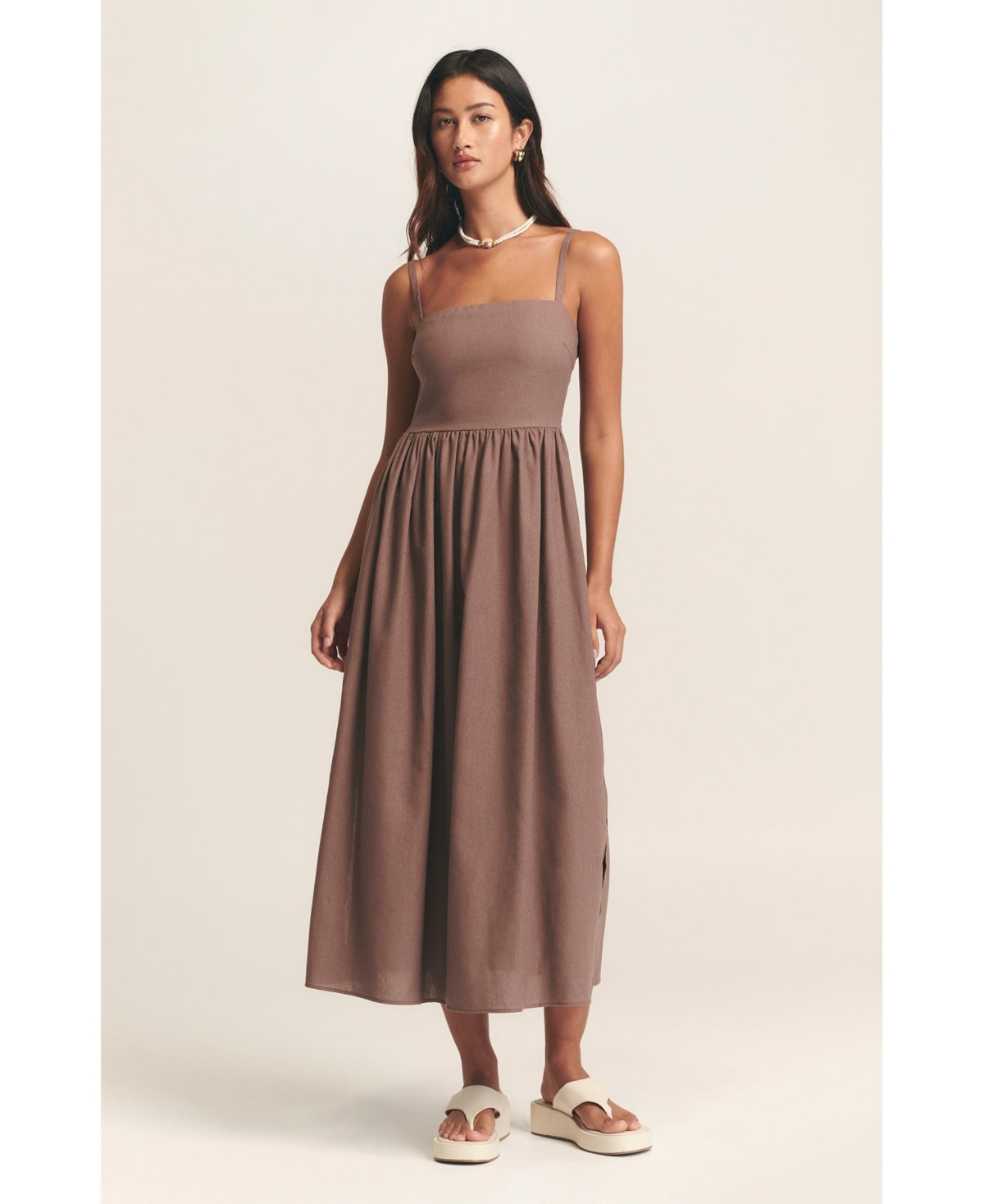 St Mrlo Women’s Lanah Midi Dress – Cacao St Mrlo Women’s Lanah Midi Dress – Cacao