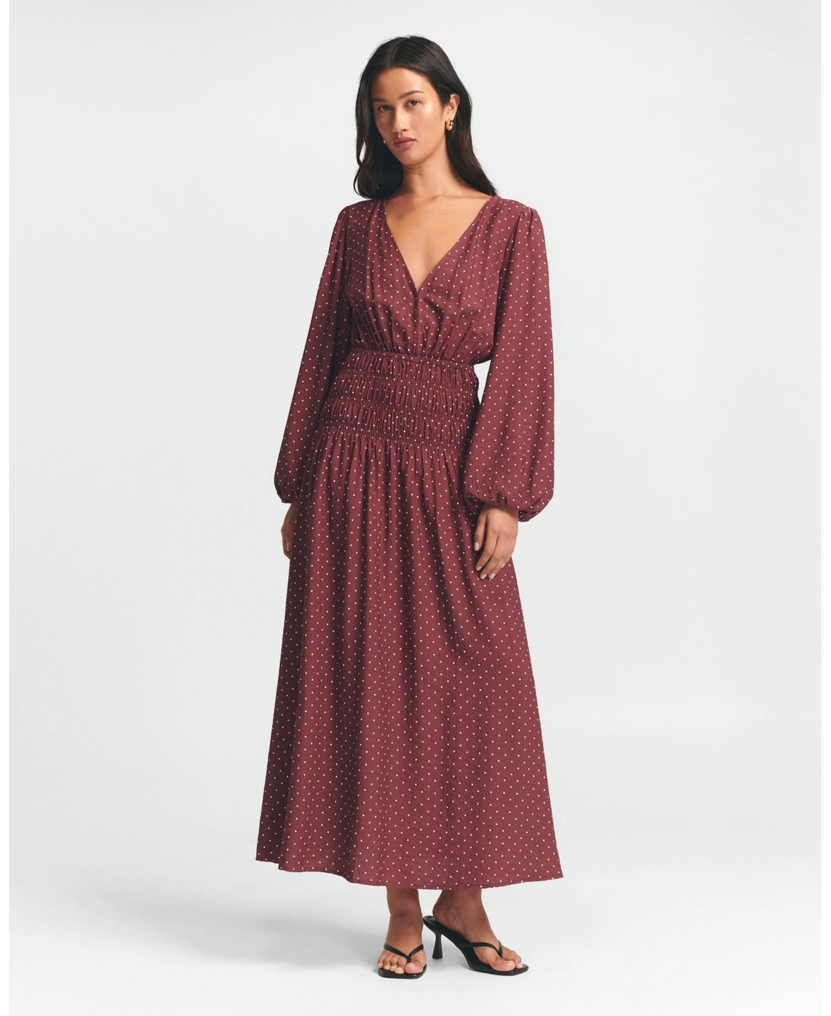 St Mrlo Women’s May Gather Dress – Crimson spot